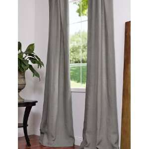    Natural Grey French Linen Curtains & Drapes