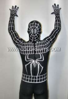 Evil Black Venom Spiderman Costume Replica Suit Lycra USA Zentai 