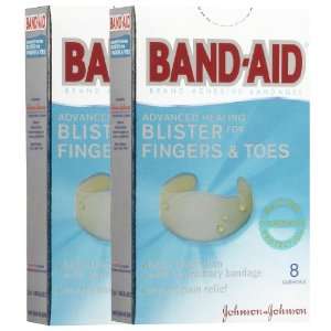 Band Aid Advanced Healing Adhesive Bandages, Blister For Finger & Toes 