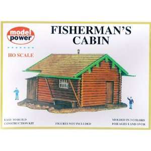 Model Power 439 HO Scale Fishermans Cabin Building Kit  Toys & Games 