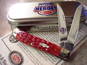 Case XX 2011 Hometown Heroes Event Knife Red Mini Trapper Wharncliff 