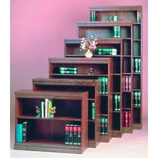   JEF30 WB 1 Shelf Jefferson Bookcases Novacore   Walnut 