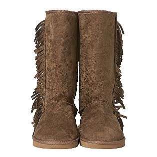 Faux Suede Slipper Boot With Fringe  Olivia Miller Shoes Womens 