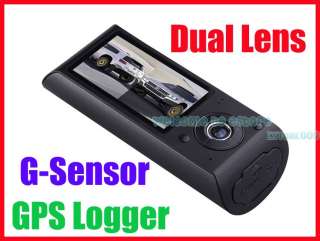 Dual Lens Dashboard Camera Cam Car DVR black box video recorder