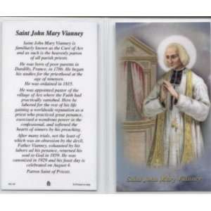  Saint John Mary Vianney Laminated Holy Card (Religious Art 