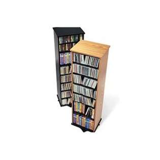 Prepac Spinning 2  Sided CD/DVD Media Tower   Holds 528 CDs/220 DVDs 