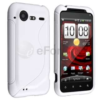 new generic tpu rubber skin case for htc droid incredible s frost 