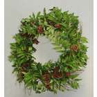    Holly Berry, Sorbus & Pine Cone Artificial Christmas Wreath   Unlit