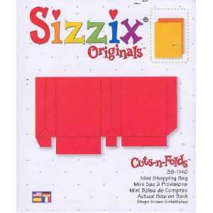  Sizzix Originals MINI SHOPPING BAG Die RED 38 1140