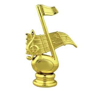  Gold 4 1/2 Music Note Figure Trophy Toys & Games