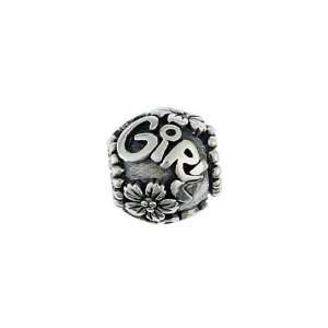  151200 Girl Bead in Sterling Silver. Weight  5.20g Metal 