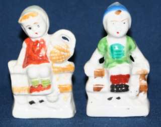 Vintage Set Children Made in Japan Boy Girl Figurines  