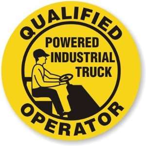  Qualified Industrial Truck Operator Label Vinyl (3M 