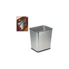 Polder Under Counter Trash Can   Stainless   Stainless   15H x 13.5W 