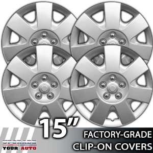  Ford Taurus 15 Inch Silver Metallic Clip On Hubcap Covers Automotive