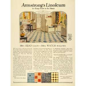  Linoleum Home Decor Cork Lancaster   Original Print Ad