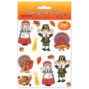  Pilgrim & Turkey Stickers Case Pack 168 