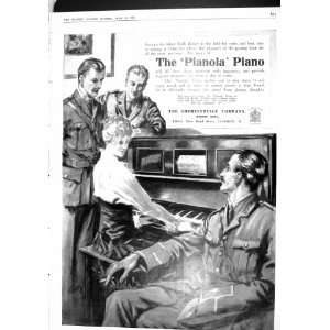  1915 PIANOLA PIANO LONDON ITALY RUSSIA WOMEN WAR LUKOM 