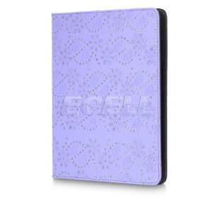     PURPLE CRYSTAL DIAMOND LEATHER CASE STAND FOR IPAD 2 Electronics