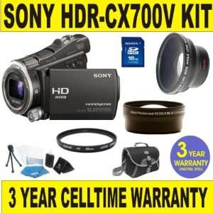  BRAND NEW SONY HDR CX700V CAMCORDER w/ .45X SUPER WIDE 