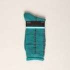 Attention Women’s Socks Dress Turquoise with Grid Pattern