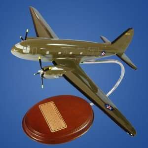  C 46 Commando Desktop Wood Model Plane / Unique and Perfect 
