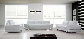 Modern VANITY white Leather Sectional Sofa SET great style  
