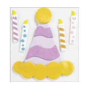  Jolees Confections Stickers Fondant Party Hat; 3 Items 