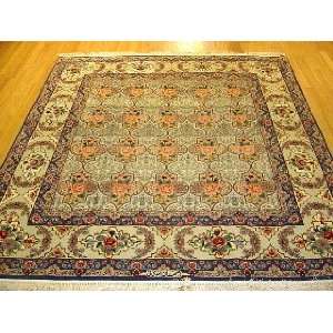    6x7 Hand Knotted Isfahan Persian Rug   73x69