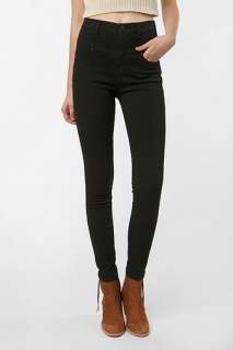 BDG High Rise Seamed Cigarette Jean   Black   Urban Outfitters