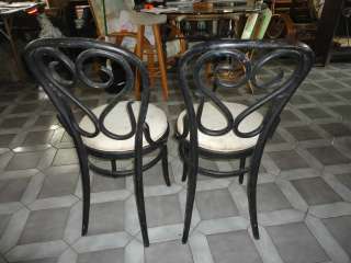 Vintage Bentwood Ice Cream Parlor Bistro Chair Chairs Set of Two 