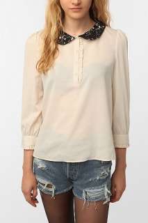 UrbanOutfitters  Lucca Couture Lace Collar Blouse