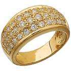 Jewelrydays 14K Yellow Gold Designer Style Diamond Band
