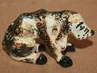 Vintage Brown Gray Porcelain Bloodhound Dog Animal old