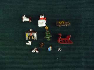 19 Miniature Doll House 1/144th or N scale Christmas tree fireplace 
