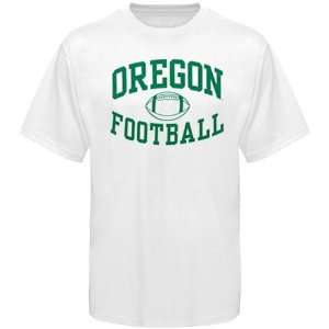  NCAA Oregon Ducks White Reversal Football T shirt Sports 