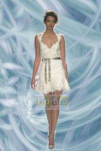 Short Lacework Bridal Wedding Dress/Gown Custom made  