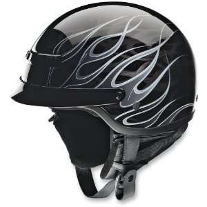 Z1R Black/Silver Nomad Hellfire Helmet 01030708  Sports 