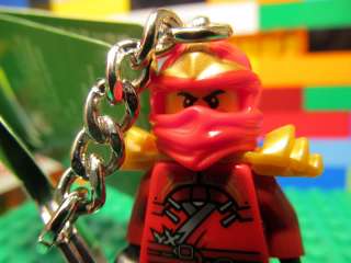 LEGO Ninjago KAI minifigure Key Chain   RED ninja kendo  