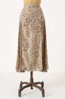 Persian Floral Midi Skirt   Anthropologie