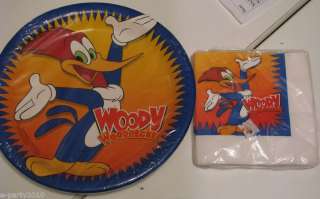 WOODY WOODPECKER Party Supplies SET ~ PLATES & NAPKINS  