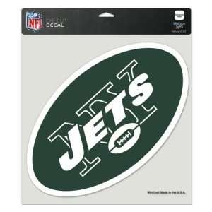 New York Jets Die Cut Decal   8x8 Color  Sports 