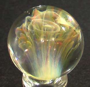 RPC Marbles XXL Hand Made Glass Marble Ghost Flower  