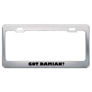  Got Damian? Boy Name Metal License Plate Frame Holder 