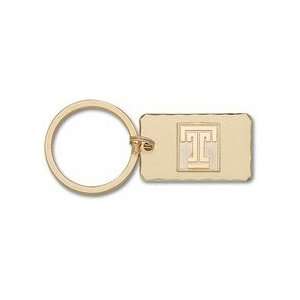  Temple Owls 1/2 Gold Plated Square T on Gold Plated Key 