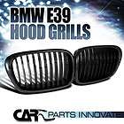 01 03 BMW E39 5 SERIES M5 EURO BLACK ABS FRONT HOOD WIDE KIDNEY GRILL 