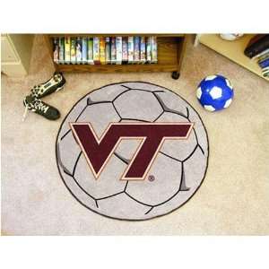  Virginia Tech Hokies NCAA Soccer Ball Round Floor Mat (29 