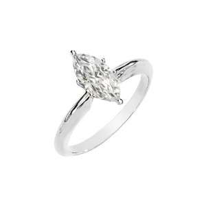   Marquise Cut Created Moissanite Solitaire Ring Puresplash Jewelry