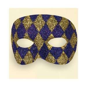  Harlequin Glitter Mask Toys & Games