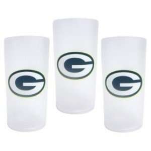  Green Bay Packers NFL Tumbler Drinkware Set (3 Pack 